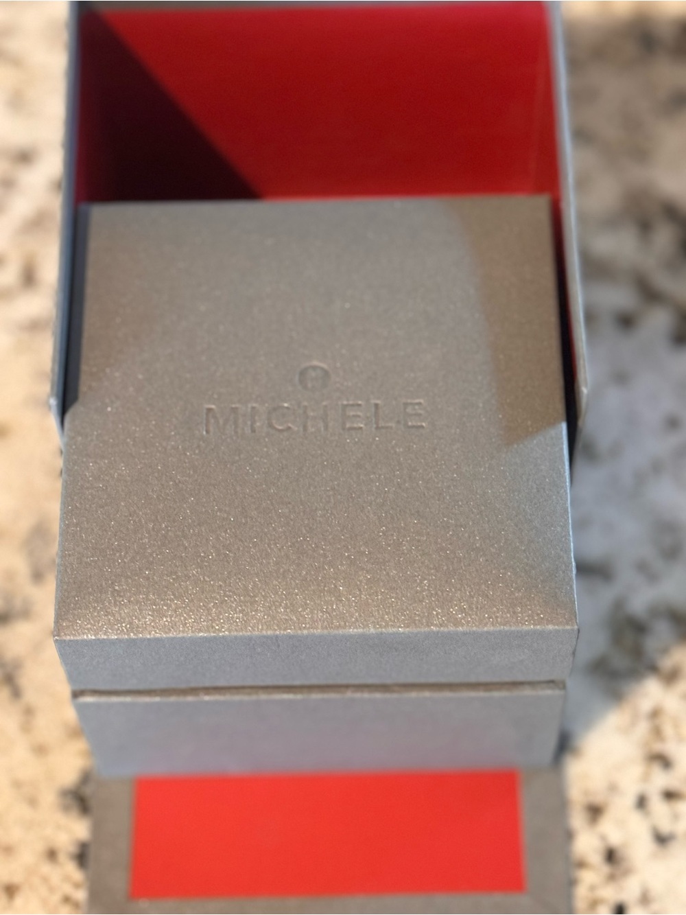 Michele Rose Gold and Silver Two-Tone Deco Chronograph Watch - Picture 5 of 9
